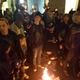 Demonstrators protesting Donald Trump’s election as president burn a flag in New York City on Nov. 9, 2016.
Twitter screenshot